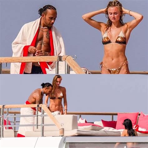 Lewis Hamilton Y Eiza Gonz Lez Son Captados Juntos Paseando En Un Yate