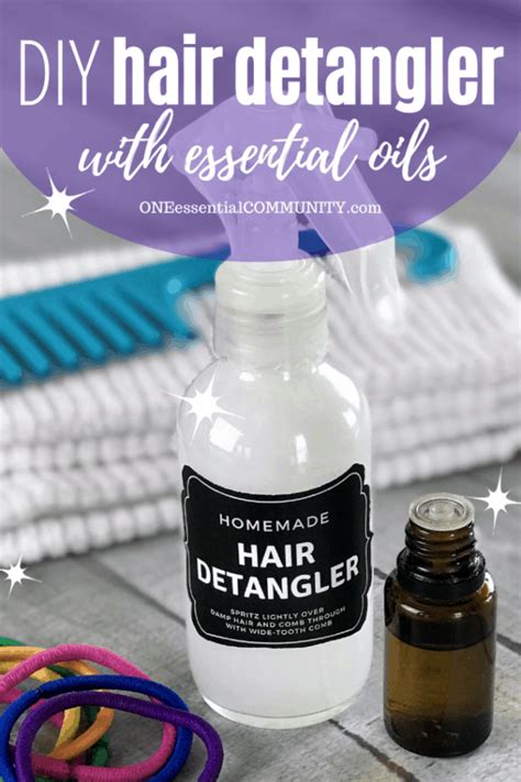 Hair Detangler Spray With Essential Oils One Essential Community