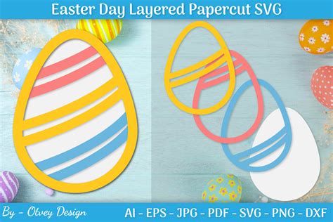 Easter Egg Layered Laser Cut Graphic By Otvey Design · Creative Fabrica