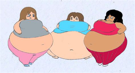 Three-way Weight Gain 3/5 by fattytoon on DeviantArt