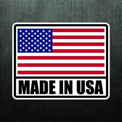 Made In Usa America Vinyl Sticker Decal United States Flag Decal For