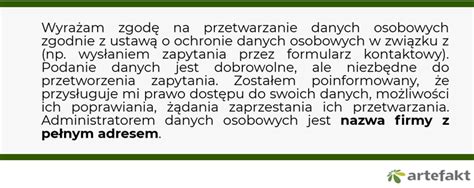 Formularz Kontaktowy Rodo Jak Przygotować Zgody Na Przetwarzanie