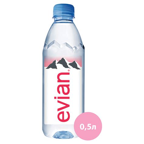 Вода негазированная минеральная EVIAN (Эвиан), 0,5 л, пластиковая ...