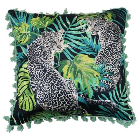 Leopard Velvet Cushion By Le Forge In 2020 Velvet Cushions Animal