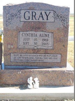 Cynthia Aline Gray Hand Find A Grave Memorial