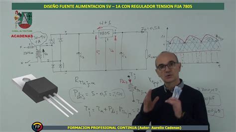 Como diseñar fuentes de tension con regulador 7805 Clase 90 YouTube