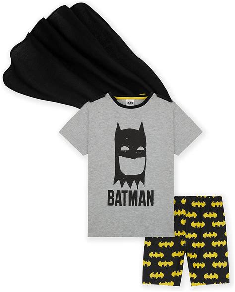 Dc Comics Pyjama Gar On Batman Pyjashort Gar On Avec Cape De Super