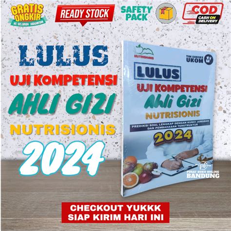 Jual Lulus Uji Kompetensi Ahli Gizi Nutrisionis Ukom Gizi Shopee