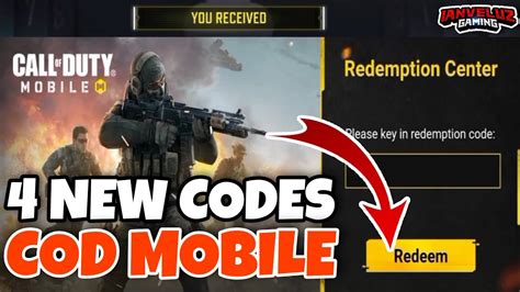 4 NEW COD Mobile Redeem CODES CODM Codes 2021 YouTube