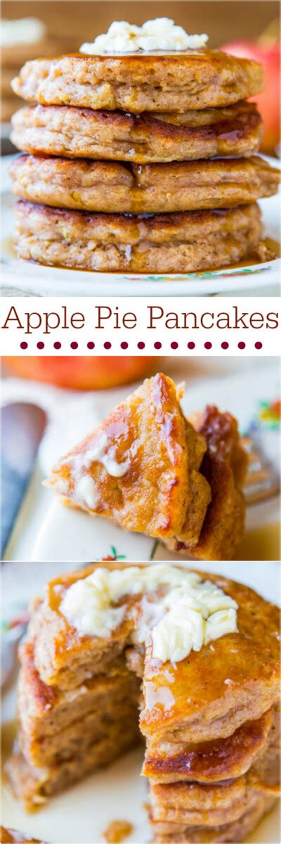 Cinnamon Apple Pancakes With Vanilla Maple Syrup Averie Cooks