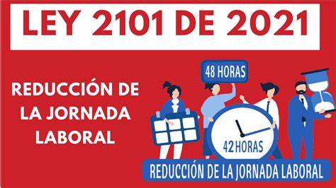 Ley 2101 de 2021 Reducción de la Jornada Laboral en Colombia YouTube