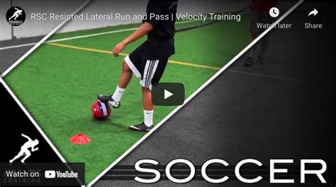 Velocity Training Soccer Videos Rsc Resisted Lateral Run And Pass Kbands Training