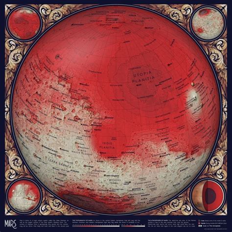 Mapping Mars The Topography And Geology Of The Red Planet Vivid Maps