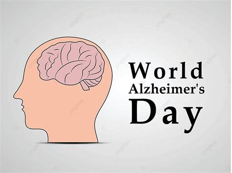 World Alzheimers Day Background Wallpaper Head Brain Vector Wallpaper