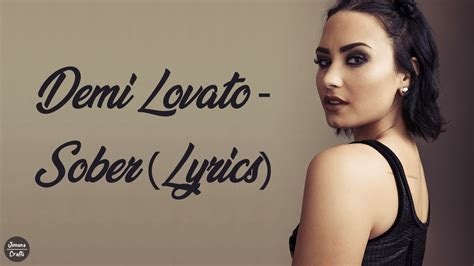 Demi Lovato Sober Lyrics Youtube