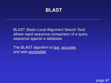 Ppt Blast Basic Local Alignment Search Tool Powerpoint Presentation