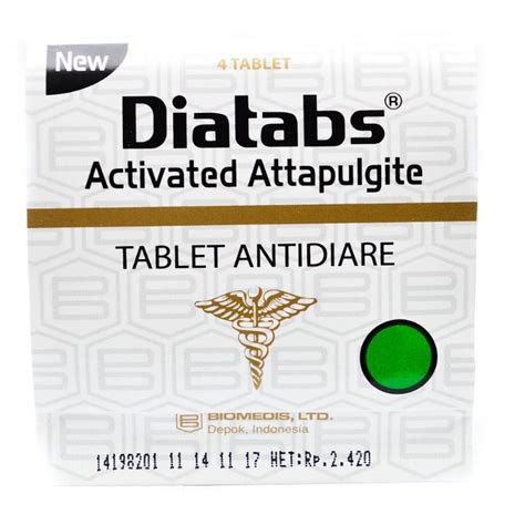 Jual New Diatabs 1 Strip Isi 4 Tablet Obat Diare Shopee Indonesia