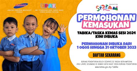 Pendaftaran Tabika Kemas 20242025 Mohon Sekarang