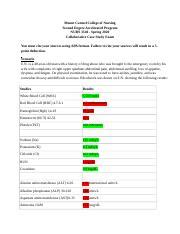 ST1 Group 2 Nursing 3540 Collaborative Case Study Exam Docx Mount