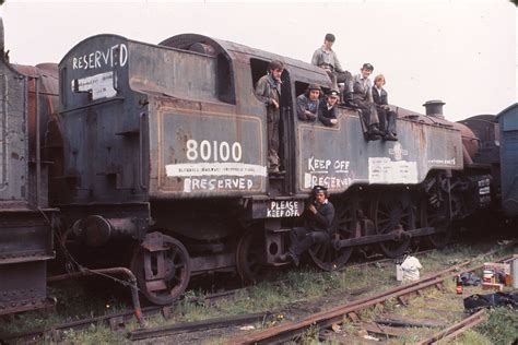 80100 At Barry Scrapyard 1976 Steam Locomotive Locomotive Steam