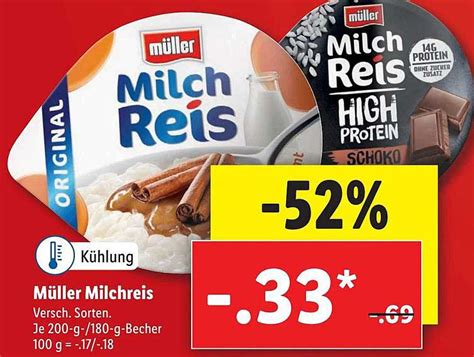 M Ller Milchreis Angebot Bei Lidl Prospekte De