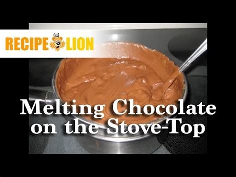 How To Melt Chocolate On The Stove Top YouTube