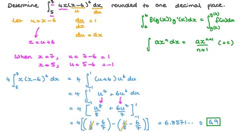 Question Video Evaluating The Definite Integral Of A Function Using