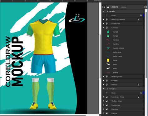 Mockup Uniforme De Futbol CorelDraw Desings Aimari