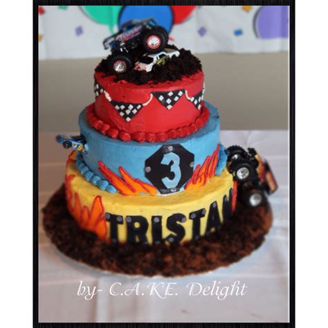 Bday Cake Hot Wheels Monster Truck Hot Wheels Cake Wheel Cake Cake