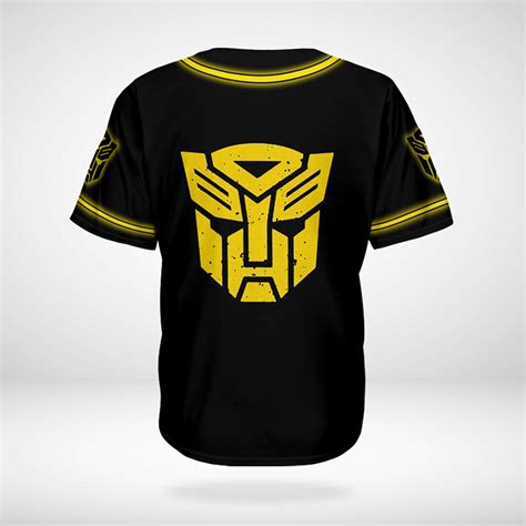 Bumblebee Transformer Baseball Jersey Shirt