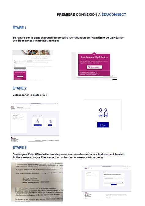 Création compte EDUCONNECT élève Site officiel du collège Chemin Morin