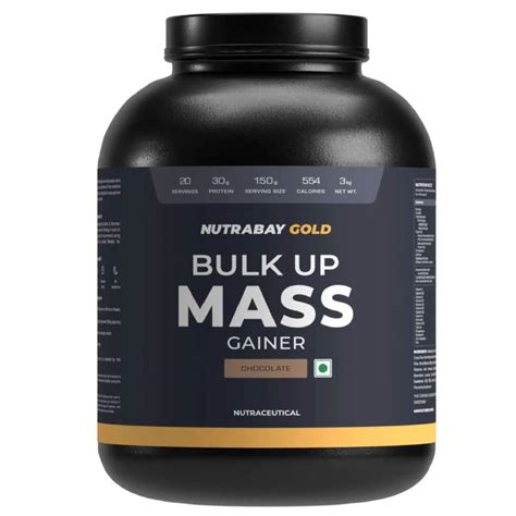 Nutrabay Gold Bulk Up Mass Gainer 3 Kg 66 Lb Strawberry Nutrabay™