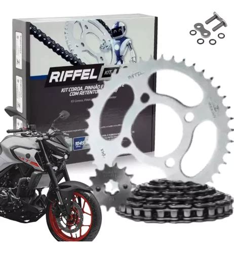 Kit Relação Yzf R3 2019 2020 2021 C Retentor Original Riffel Frete grátis