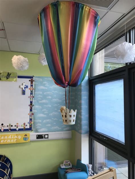 Hot Air Balloon Reading Area Air Balloon Classroom Displays Balloons