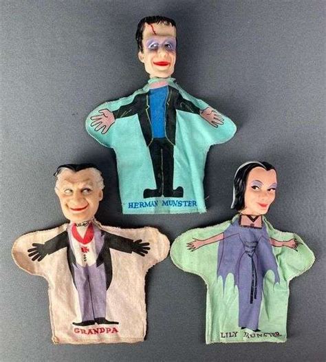 Group Of 3 Vintage The Munsters Hand Puppets Matthew Bullock Auctioneers