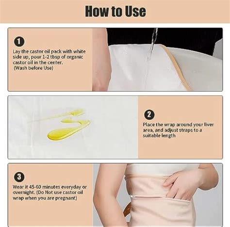 castor oil pack waist wrap anchor health