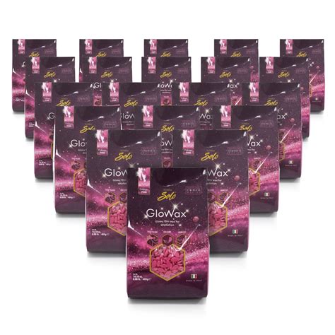 Italwax GLOWAX Cherry Pink Film Wax 400g Box Of 20 Bags Wax Store UK