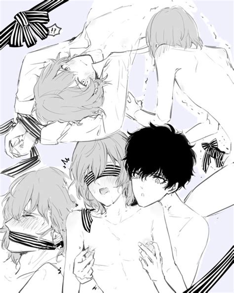 Rule 34 Akira Kurusu Blindfold Gag Goro Akechi Male Male Male Only Nipple Play Persona Persona