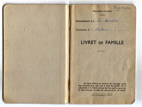 Livrets De Familles