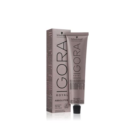 Schwarzkopf Igora Royal Absolutes Permanent Anti Age Color Creme 6 50 Dark Blonde Gold Natural