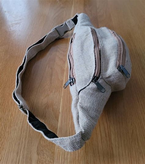 Handmade Bumbag Money Belt Fanny Pack For Unisex In Sand Etsy