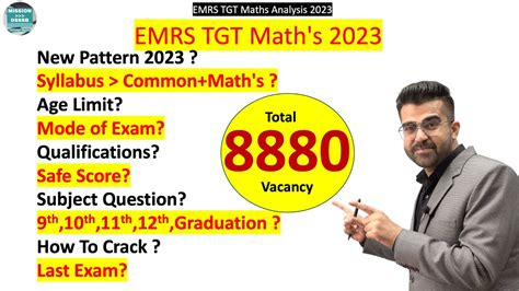 Emrs Tgt Maths Syllabus Complete Analysis Safe Scores