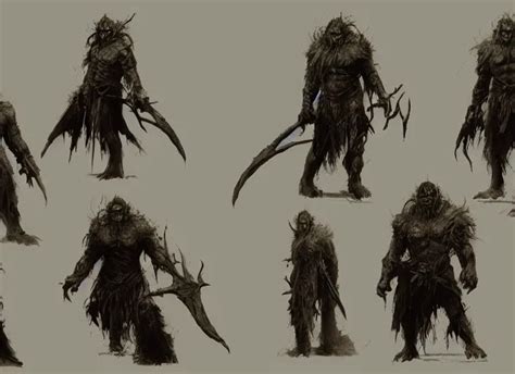 Feral Orc Chieftain Charector Concept Sheet Stable Diffusion OpenArt