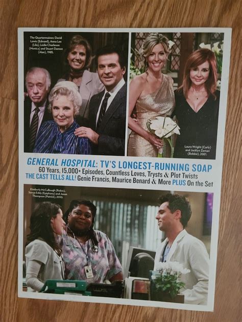 People Collector S General Hospital 60th Anniversary 60 Years Of Love And Drama Ebay