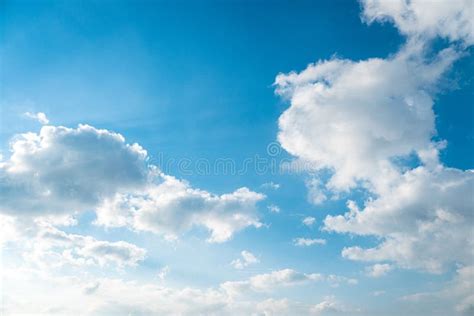 Background with Clouds and Sun Rays Stock Photo - Image of atmosphere ...