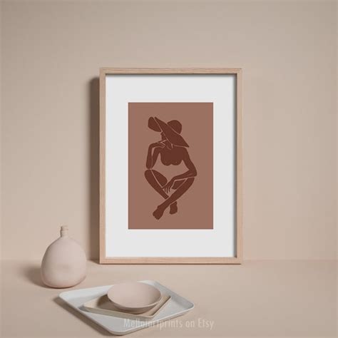 Terracotta Wall Art Nude Female Art Printable Wall Art Etsy