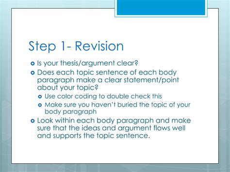 Revision, editing, proofing | PPT 