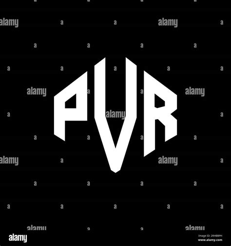 PVR letter logo design with polygon shape. PVR polygon and cube shape ...