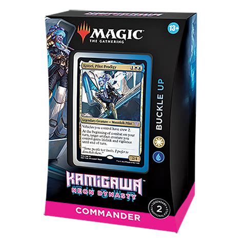 Magic Commander Deck Kamigawa Neon Dynasty Buckle Up Bluewhite