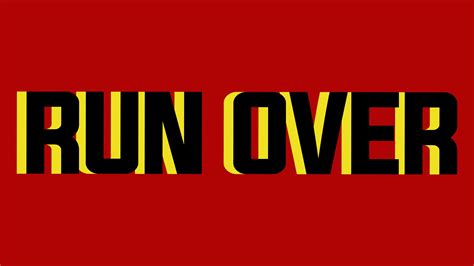 RUN OVER Key Art on Behance